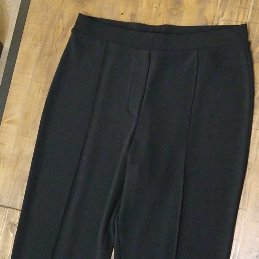 Elegant Black Straight Leg Women's Pants